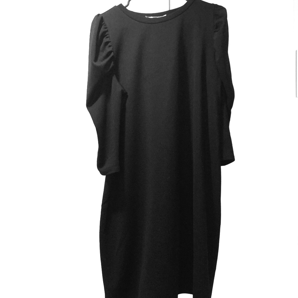 ASOS Maternity Shoulder Pad Black Dress